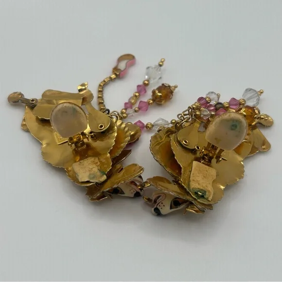 Lunch at the Ritz “Babette & Suzette” Poodle Earrings - Picture 8 of 9